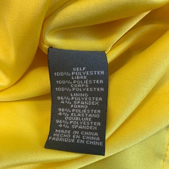 VINCE Camuto yellow purple dress sz 2 - Picture 6 of 10